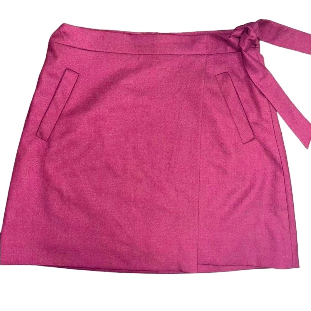 🍇J. Crew Cranberry Wrap Skirt